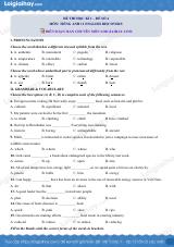 Đề thi học kì 1 Tiếng Anh 11 English Discovery - Đề số 4